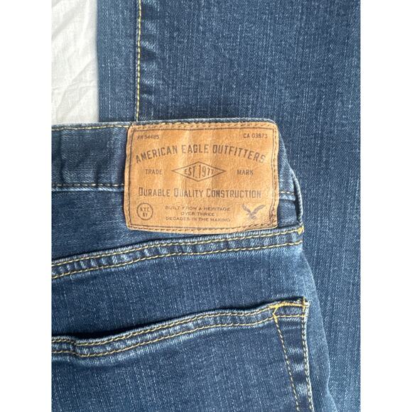 American Eagle Men's Core Flex Straight Jeans - Size 34x30 - Dark Wash Denim - Picture 2 of 5